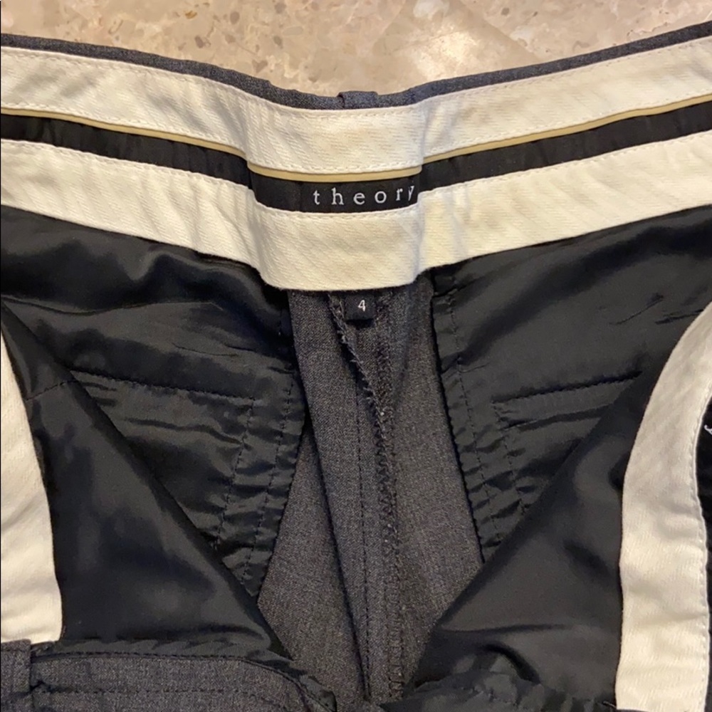 Women’s dress pants dark grey theory size 4 - Picture 2 of 5